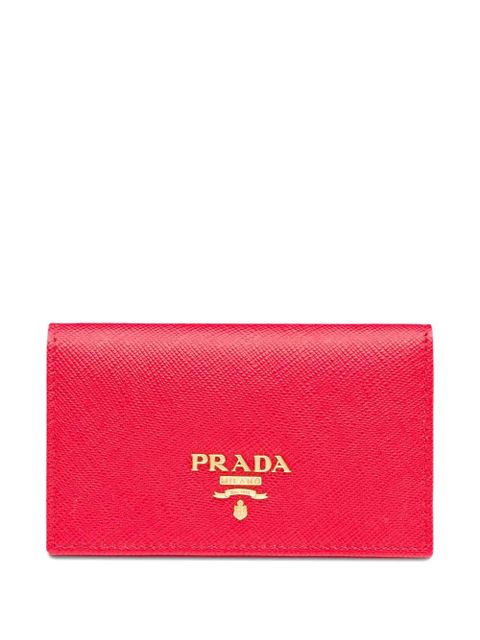 Prada Saffiano logo-plaque wallet - Pink - zdjęcie produktu nr 1