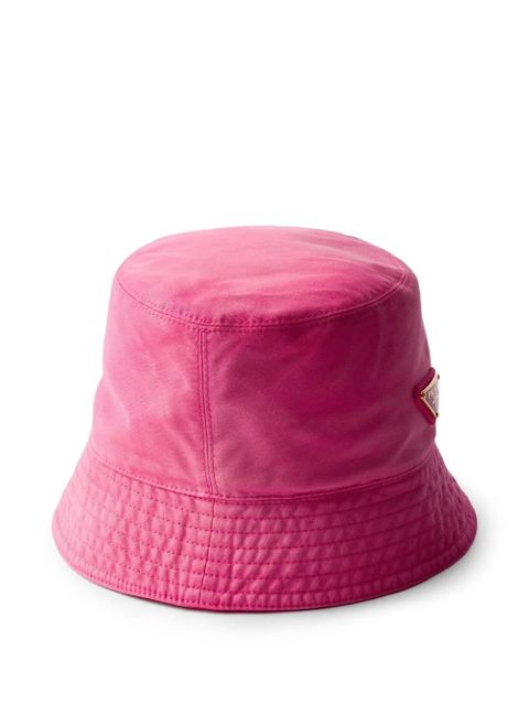 Prada cotton bucket hat - Pink - zdjęcie produktu nr 2