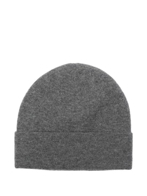 Max Mara Caimanone logo beanie hat - Grey - zdjęcie produktu nr 2