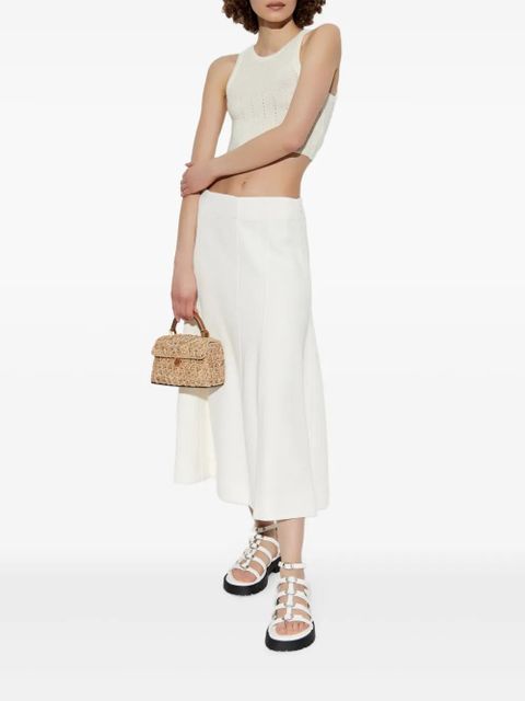 ETRO punched-detail crop top - Neutrals - zdjęcie produktu nr 2