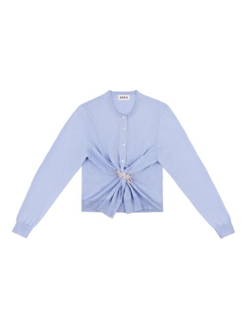 AREA crystal-knot cardigan - Blue - zdjęcie produktu nr 1