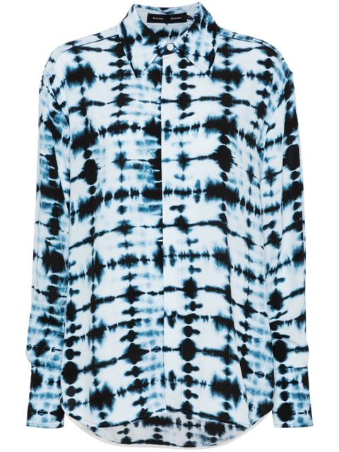 Proenza Schouler Norman tie-dye shirt - Blue - zdjęcie produktu nr 1