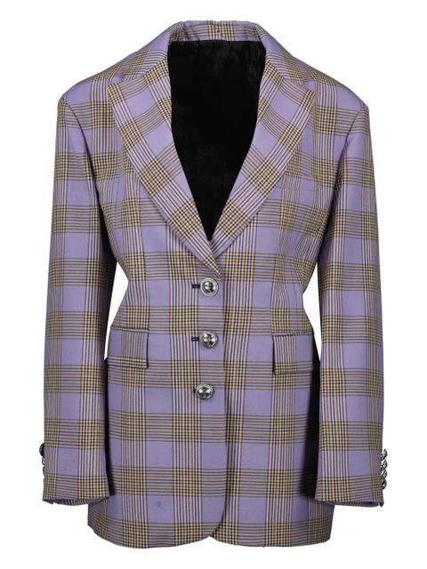 Rabanne checked blazer - Purple - zdjęcie produktu nr 1