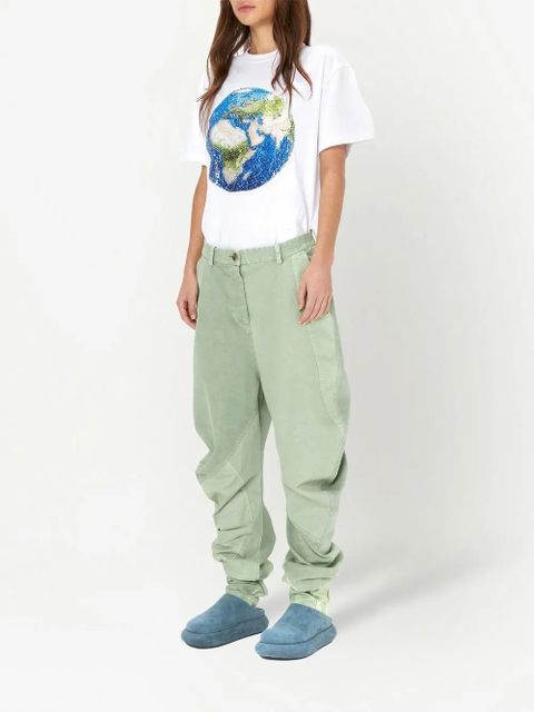JW Anderson twisted cotton trousers - Green - zdjęcie produktu nr 2