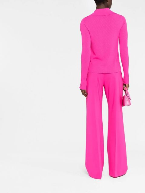 Jacquemus Sauge high-waisted flared trousers - Pink - zdjęcie produktu nr 2