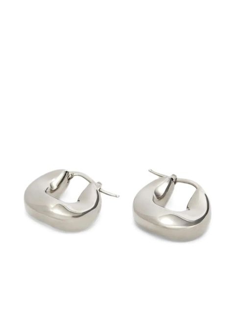 Jil Sander hoop earrings - Silver - zdjęcie produktu nr 2