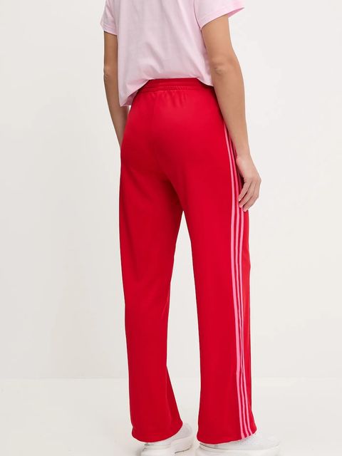 adidas Originals spodnie dresowe Firebird damskie kolor czerwony wzorzyste JW1225