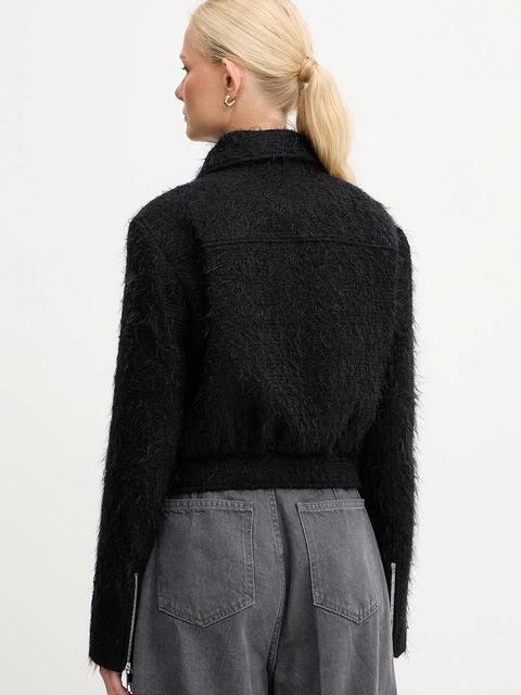 BOSS kurtka z dodatkiem wełny kolor czarny przejściowa 50549159 - zdjęcie produktu nr 2