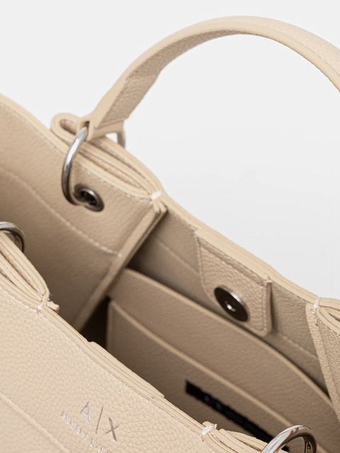 Armani Exchange torebka kolor beżowy 942910 CC783