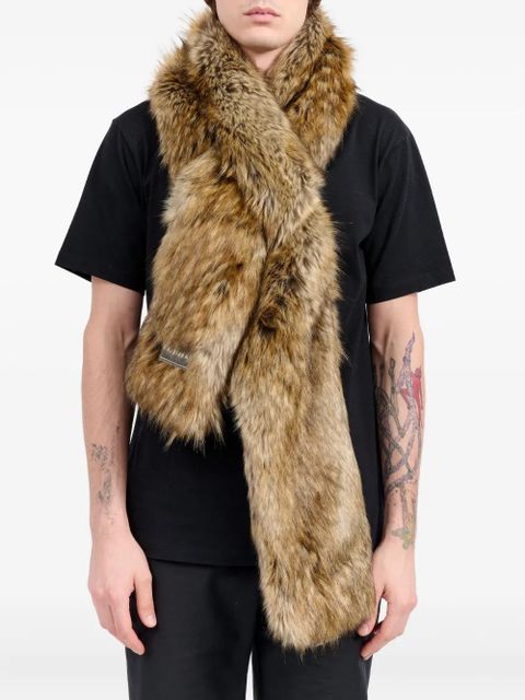 MM6 Maison Margiela faux-fur scarf - Brown