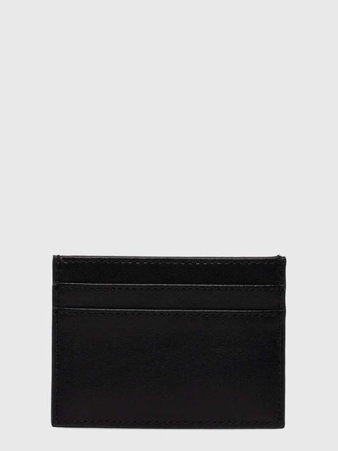 BOSS etui na karty skórzane kolor czarny 50523660