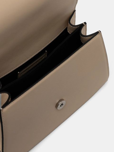 Karl Lagerfeld torebka skórzana K/SIGNATURE kolor beżowy A1W30036 - zdjęcie produktu nr 2