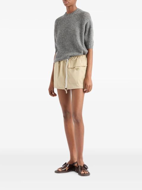 Prada Re-Nylon mini skirt - Neutrals - zdjęcie produktu nr 2