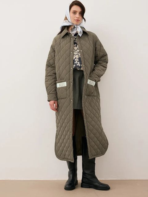 Bizuu kurtka MAREVIA kolor zielony przejściowa oversize MAREVIA KHAKI - zdjęcie produktu nr 2