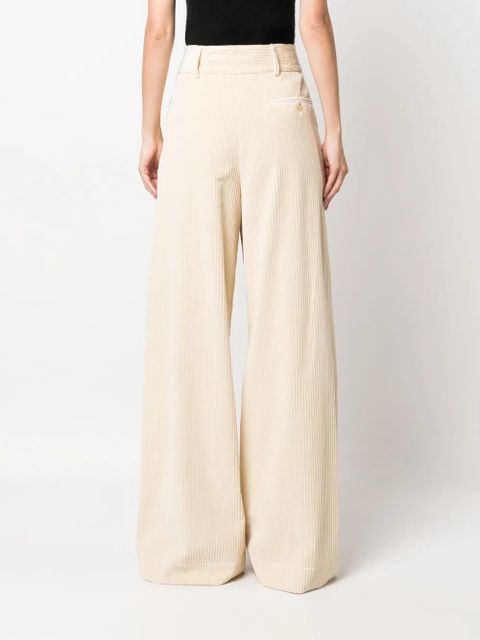 ETRO corduroy wide-leg trousers - Neutrals
