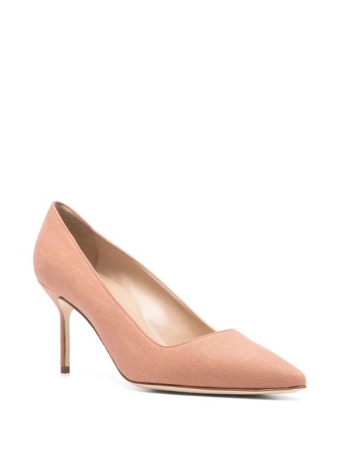 Manolo Blahnik 80mm BB pumps - Brown