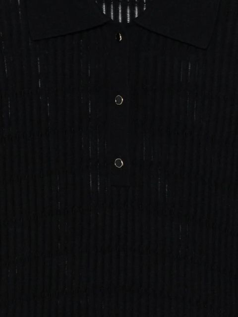 Max Mara buttoned polo top - Black