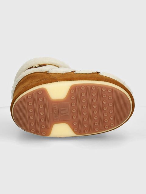 Moon Boot śniegowce zamszowe MB ICON LOW SHEARLING