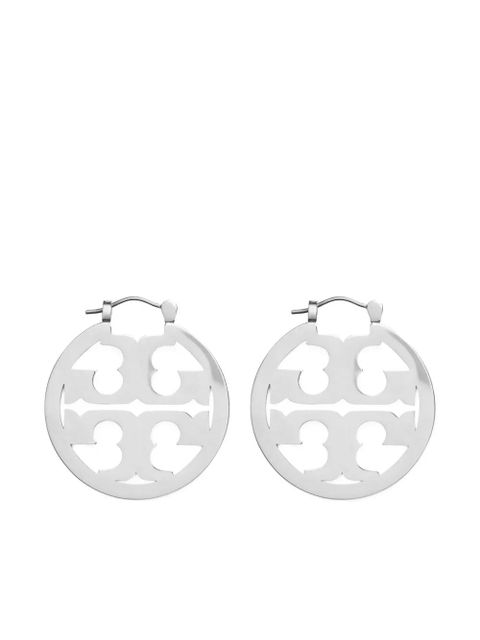 Tory Burch Miller polished-finish earrings - Silver - zdjęcie produktu nr 1