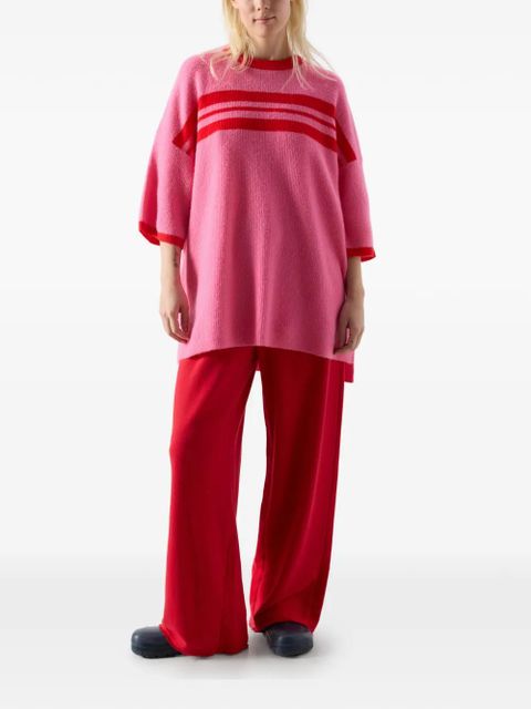 American Vintage Damsville striped crew-neck sweater - Pink - zdjęcie produktu nr 2