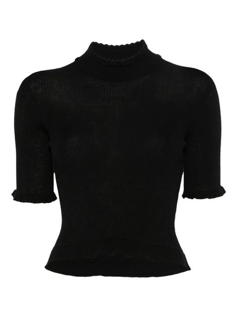 Cecilie Bahnsen ruffled sweater - Black - zdjęcie produktu nr 1