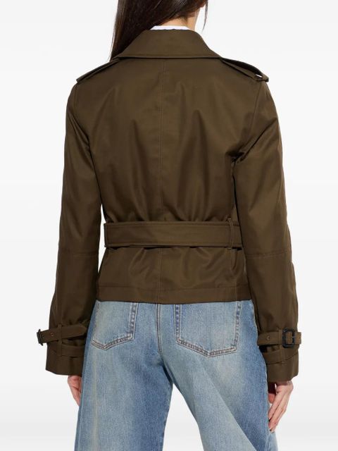 Burberry Swarby belt buttoned jacket - Green