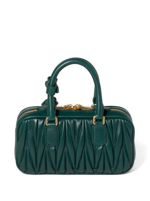 Miu Miu Arcadie matelassé nappa leather mini-bag - Green - zdjęcie produktu nr 2