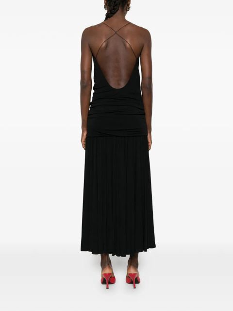 Jacquemus pleated midi dress - Black