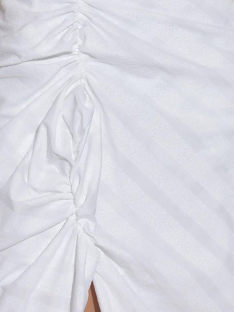 Vivienne Westwood striped gathered skirt - White