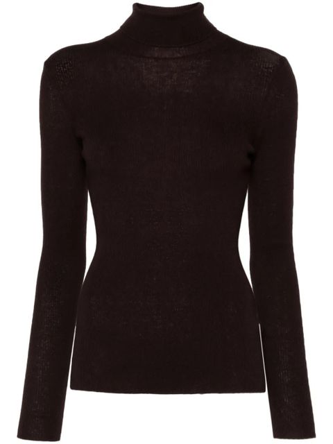 Maje wool-silk sweater - Brown - zdjęcie produktu nr 1