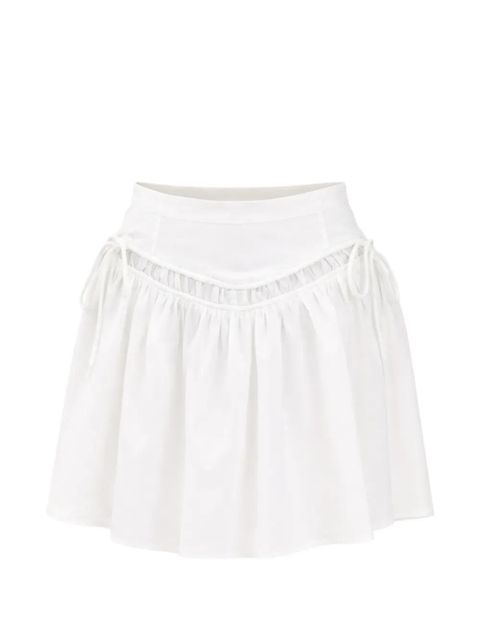 PINKO high-waisted flared mini skirt - White - zdjęcie produktu nr 1