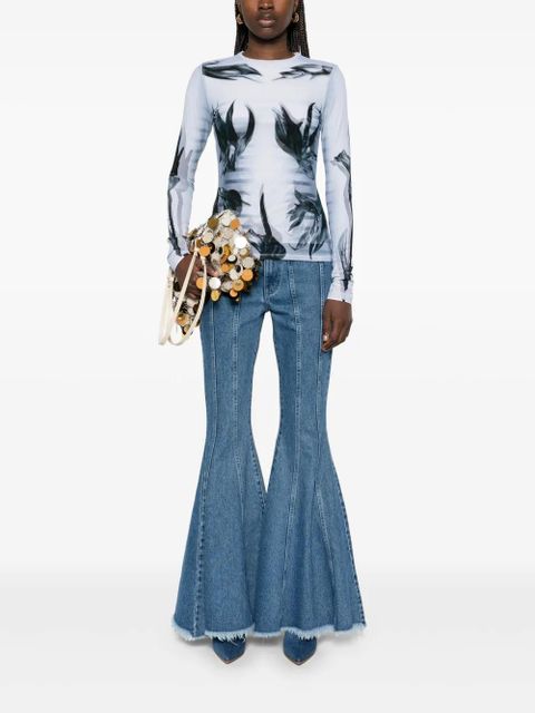 Jean Paul Gaultier The Flower Body Morphing Marinière T-shirt - White