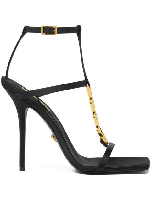 Versace 105mm crystal-embellished sandals - Black - zdjęcie produktu nr 1