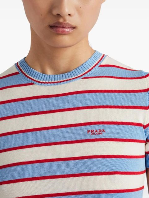 Prada knitted T-shirt - Blue