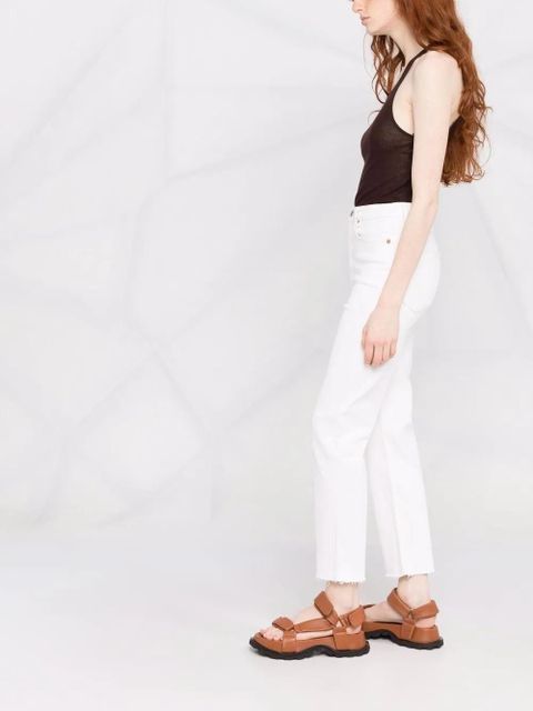 RE/DONE 70s Stove Pipe straight-leg jeans - White