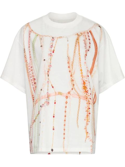 MM6 Maison Margiela jersey T-shirt - White - zdjęcie produktu nr 1