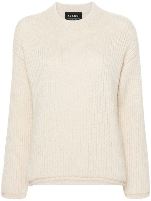 Alanui Finest ribbed-knit jumper - Neutrals - zdjęcie produktu nr 1