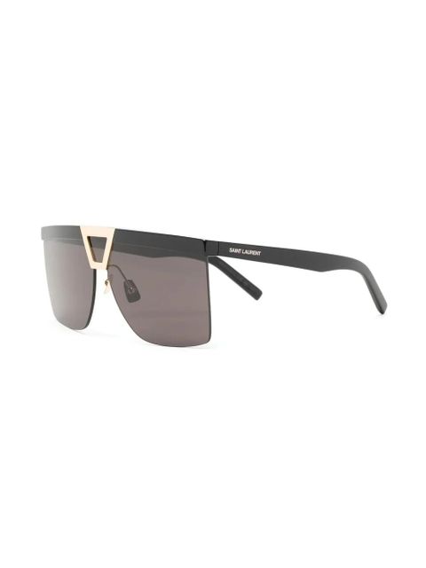 Saint Laurent Eyewear square tinted sunglasses - Black - zdjęcie produktu nr 2