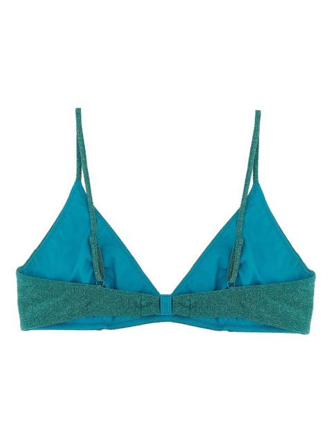 MC2 Saint Barth Paloma lurex triangle bikini top - Green - zdjęcie produktu nr 2