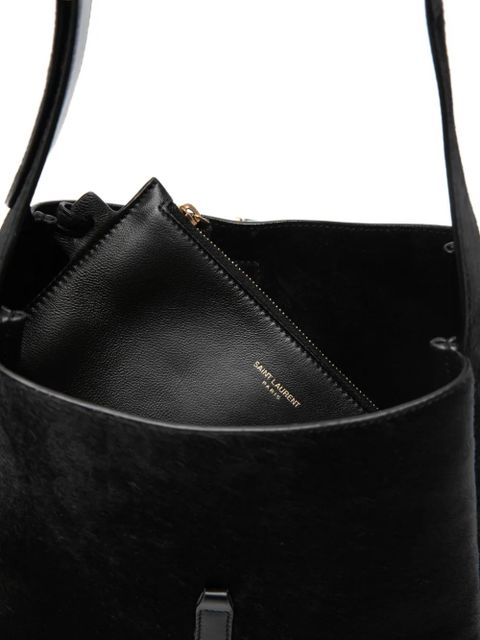 Saint Laurent buckle detail shoulder bag - Black