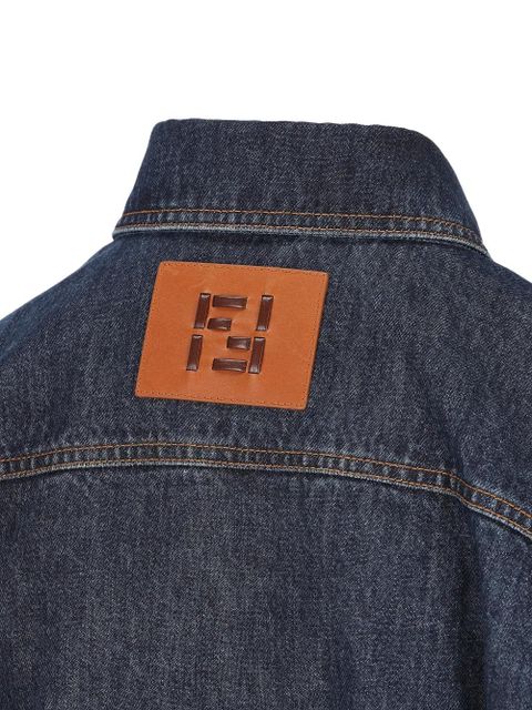 FENDI quilted patch-pocket jacket - Blue