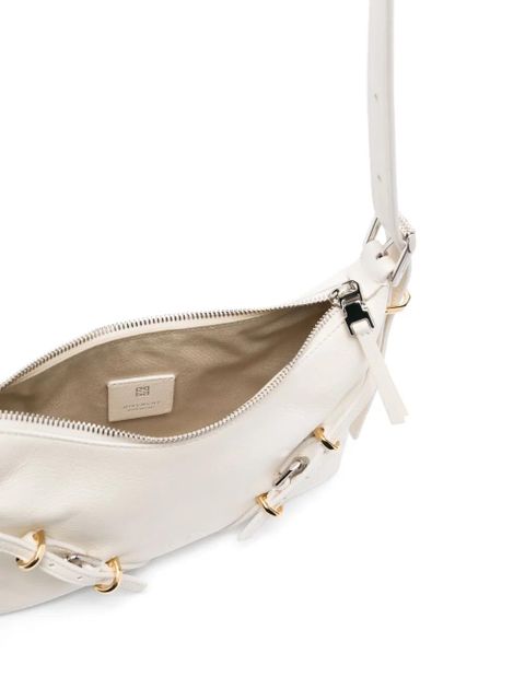 Givenchy logo-print leather crossbody bag - Neutrals
