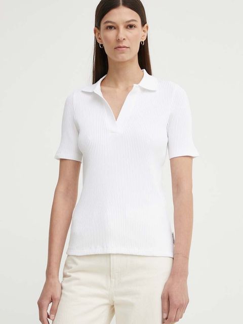 Marc O'Polo polo damski kolor biały 404232953029