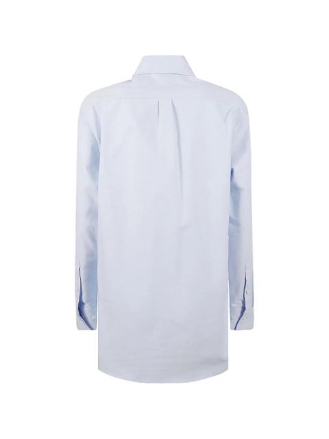 Moncler button-down cotton shirt - Blue - zdjęcie produktu nr 2