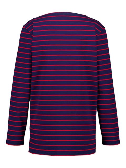 Valentino Garavani striped logo-print T-shirt - Blue - zdjęcie produktu nr 2