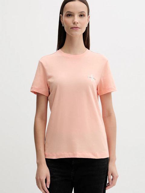 Calvin Klein Jeans t-shirt bawełniany damski kolor biały LV047C905G - zdjęcie produktu nr 2