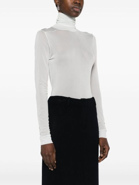 Maison Margiela four-stitch sheer bodysuit - Green