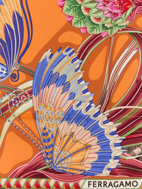 Ferragamo silk scarf - Orange - zdjęcie produktu nr 2