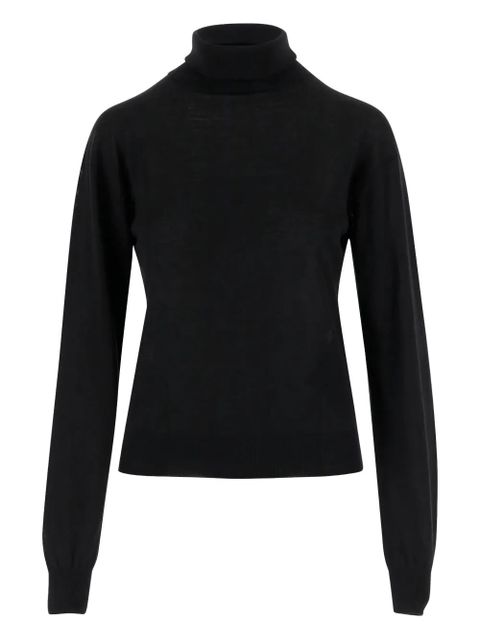 Saint Laurent high-neck long-sleeve sweater - Black - zdjęcie produktu nr 1