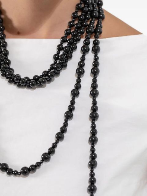 Jennifer Behr Veda beaded necklace - Black - zdjęcie produktu nr 2
